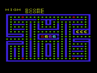 Snakman title screen for Vic-20